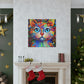 Floral Feline. - Canvas