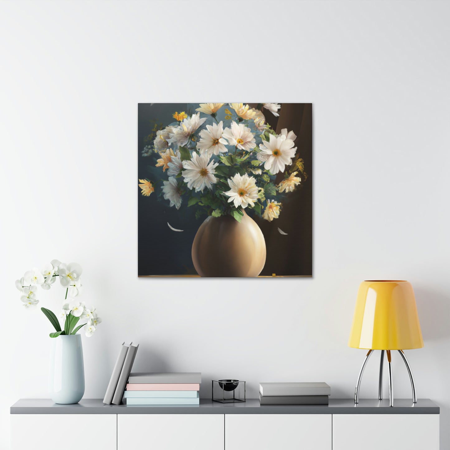 Vase Floral Splendor - Canvas