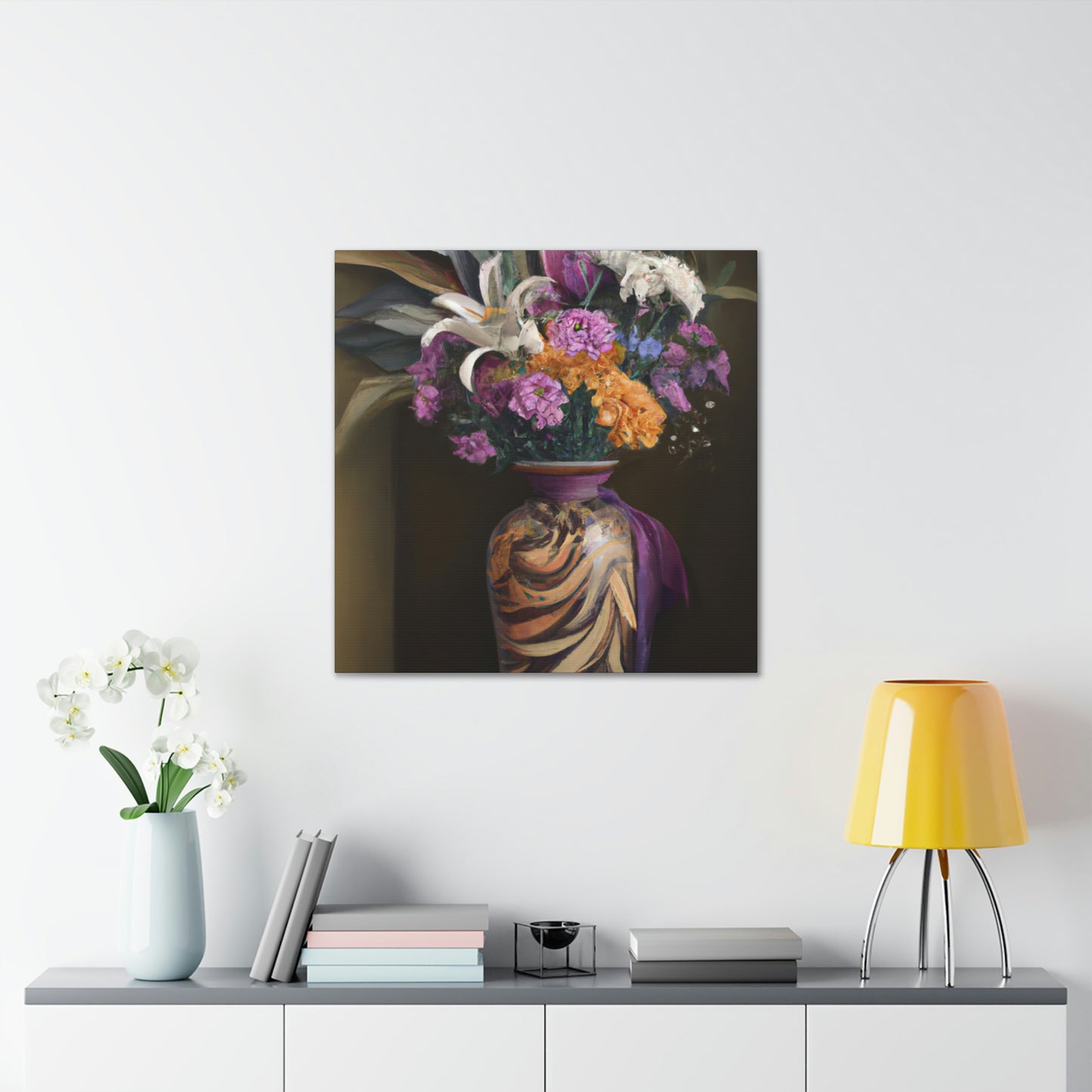 "Floral Fragility Bliss" - Canvas