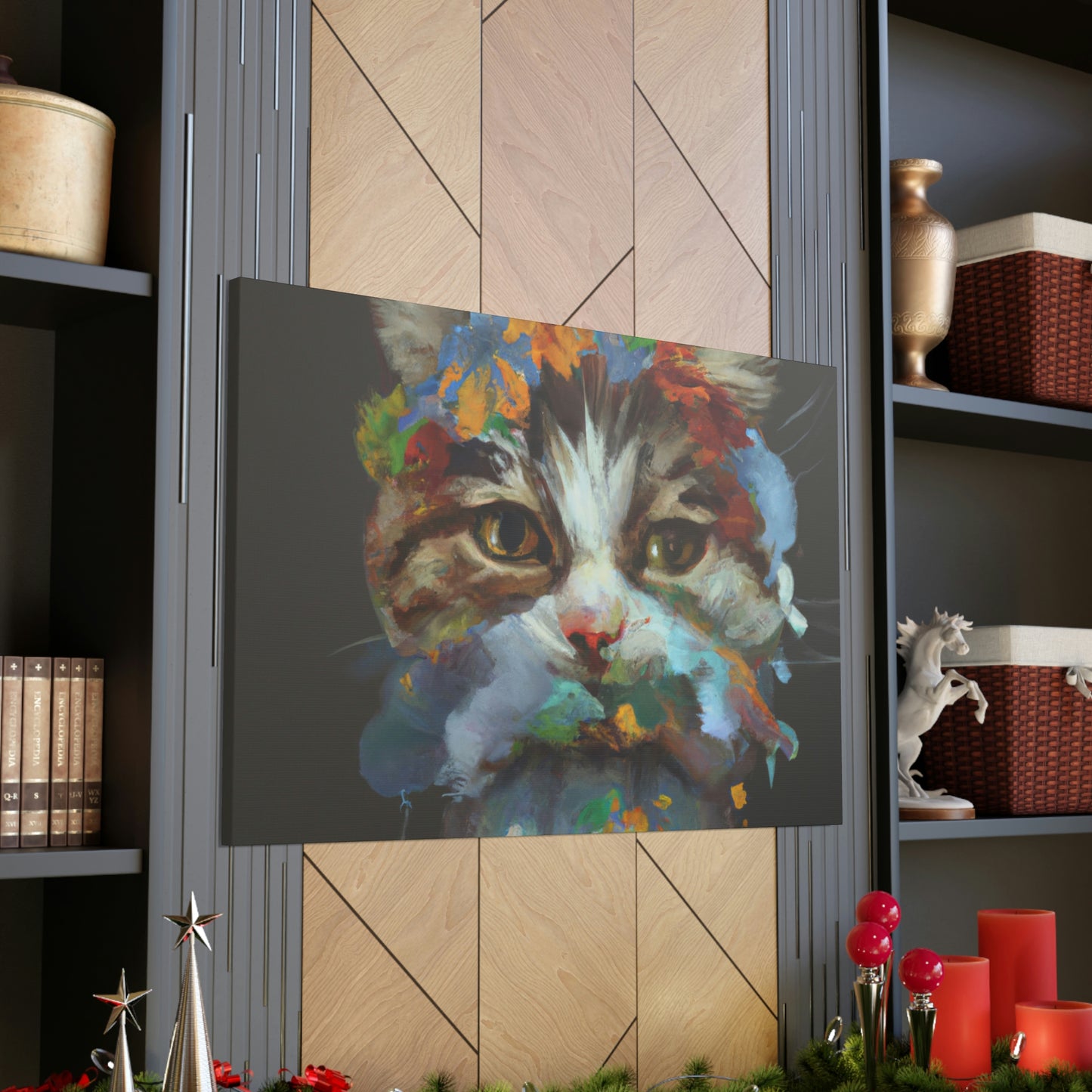 Daisycat. - Canvas