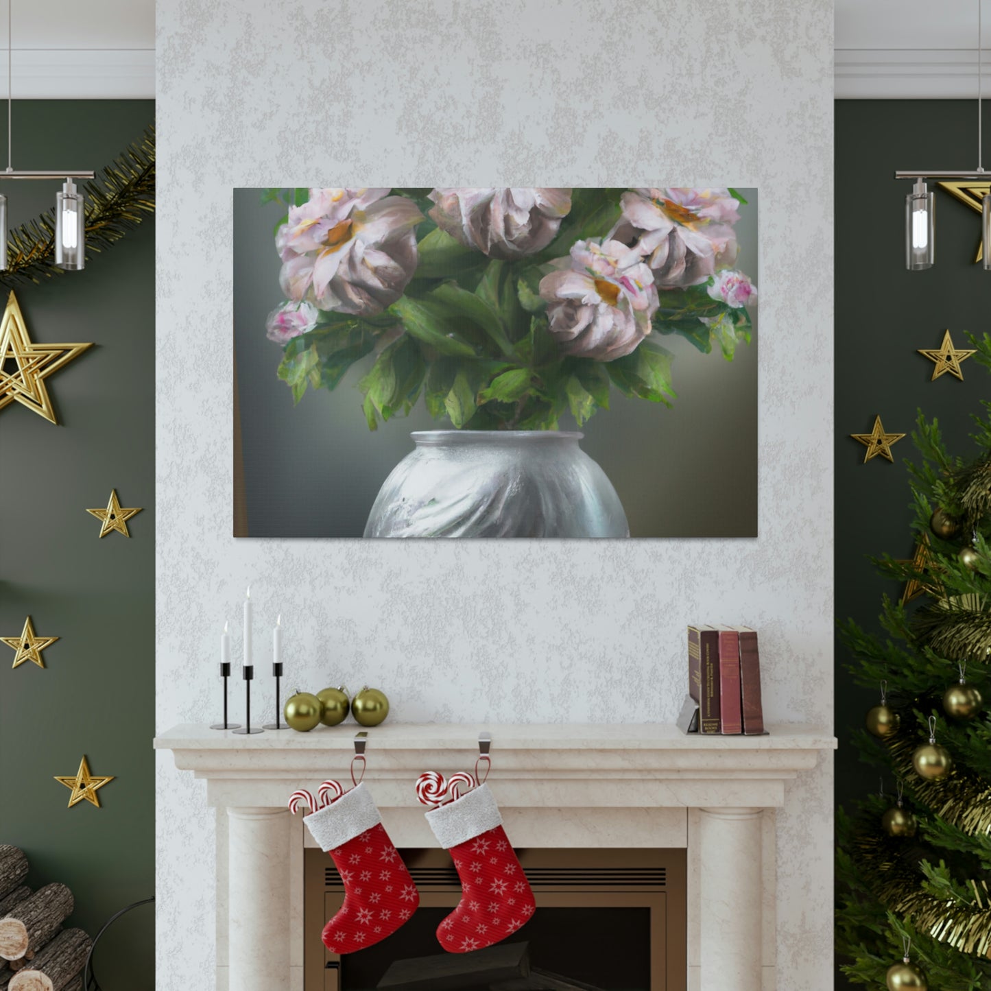 Vase Bouquet Bloom - Canvas