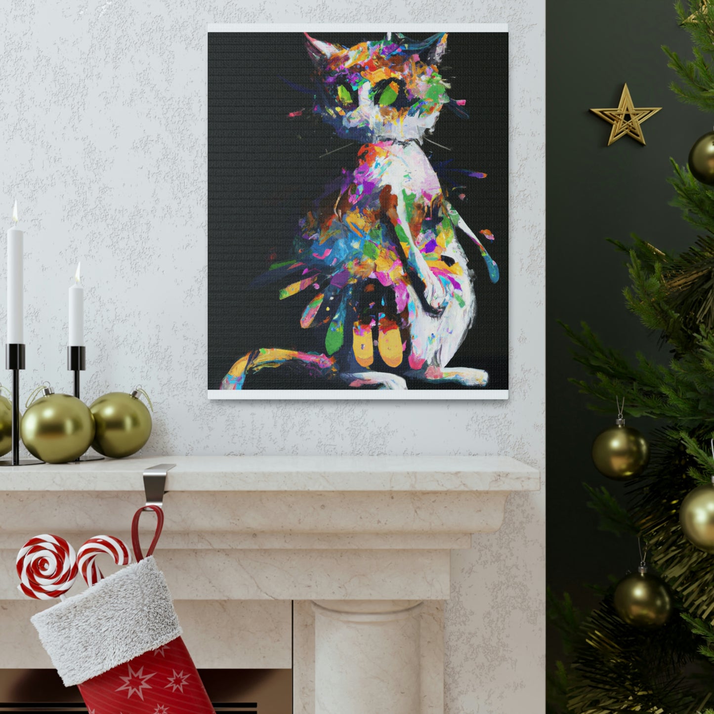 Flower Cat - Canvas