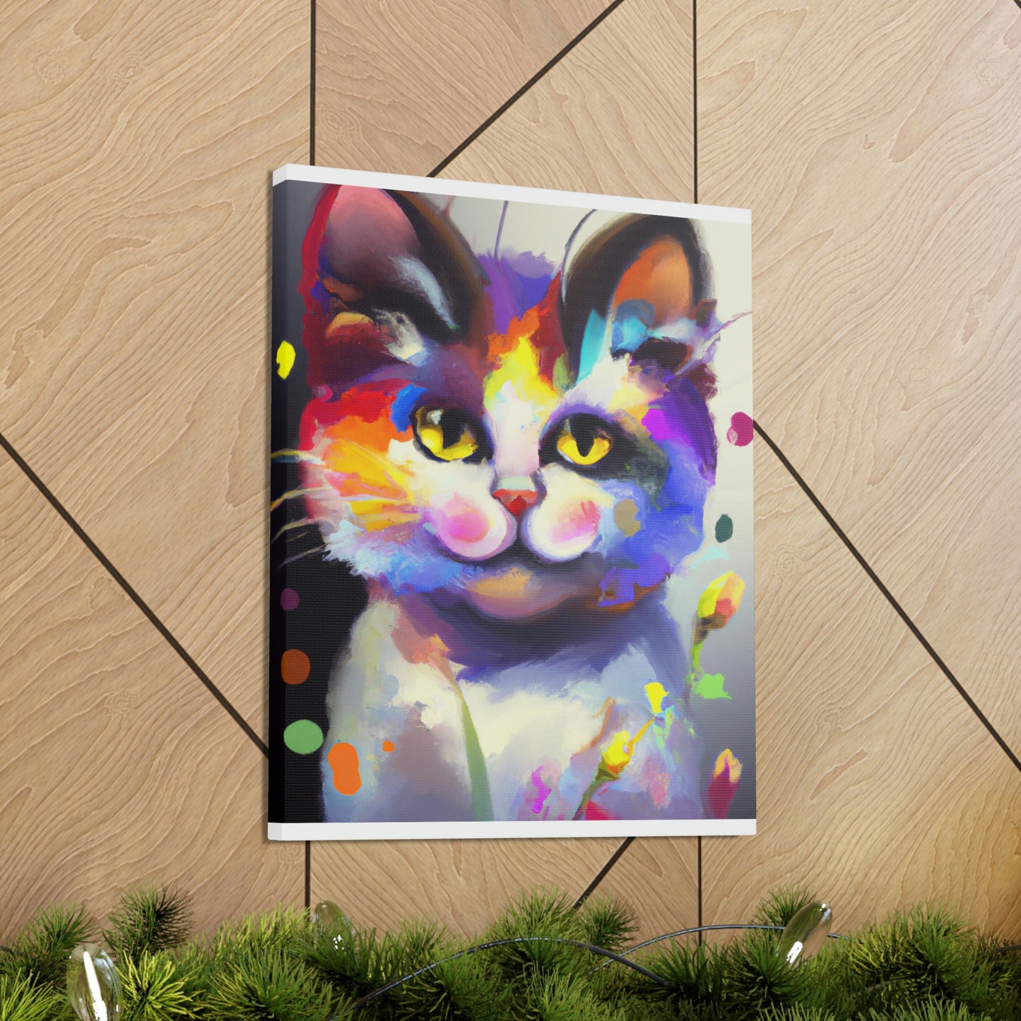 "Fur Florals" - Canvas