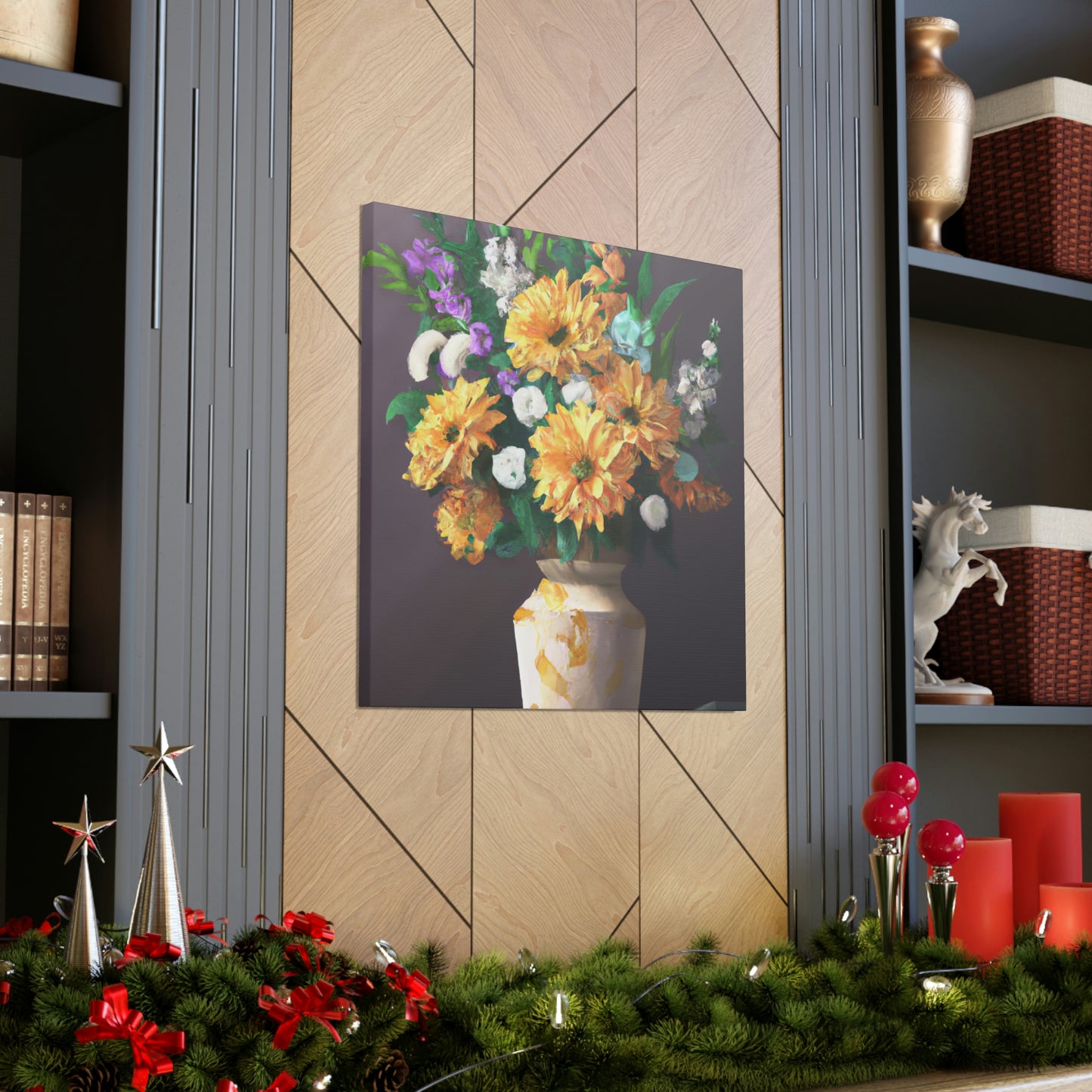 Vibrant Floral Dream - Canvas