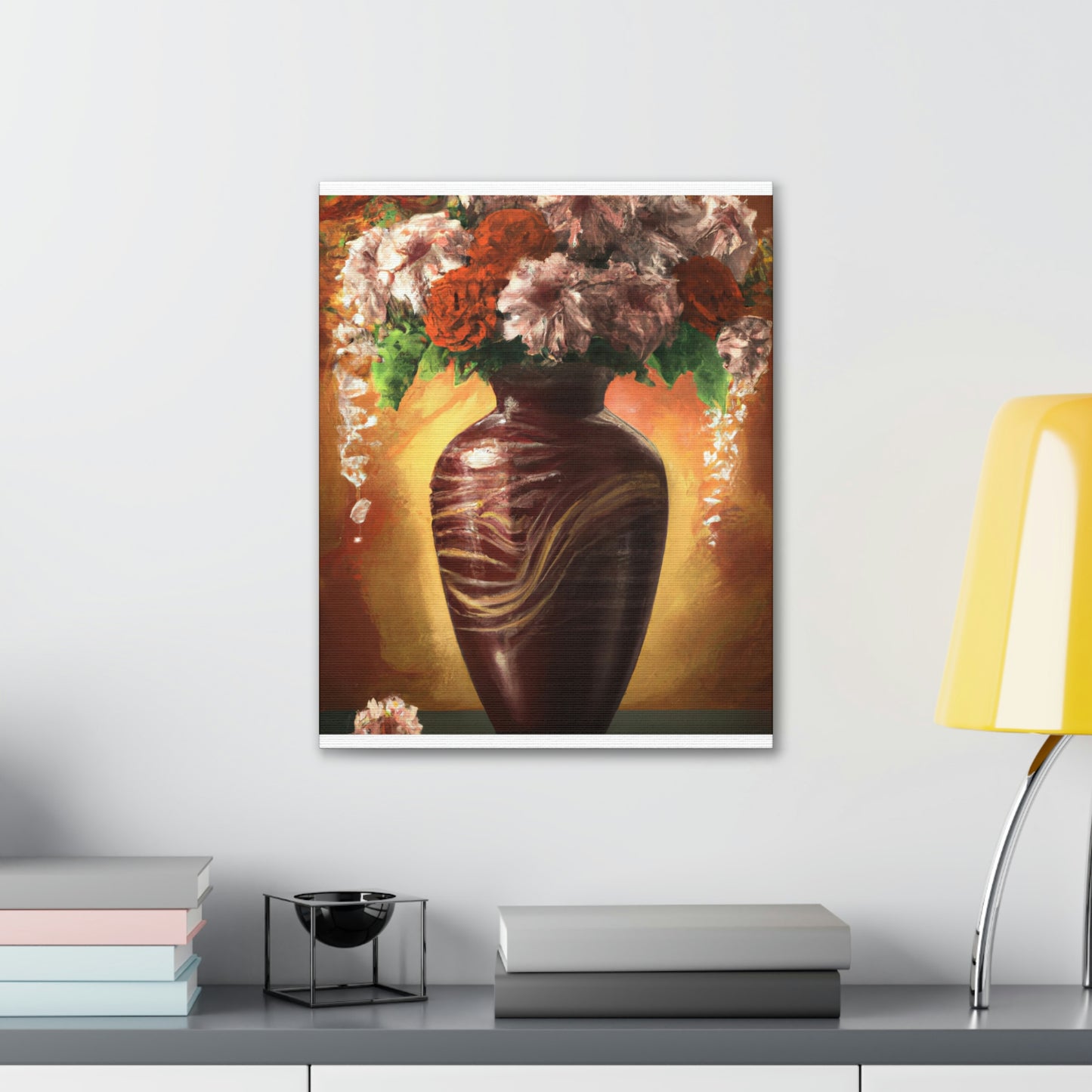 Floral Marvel Scene - Canvas
