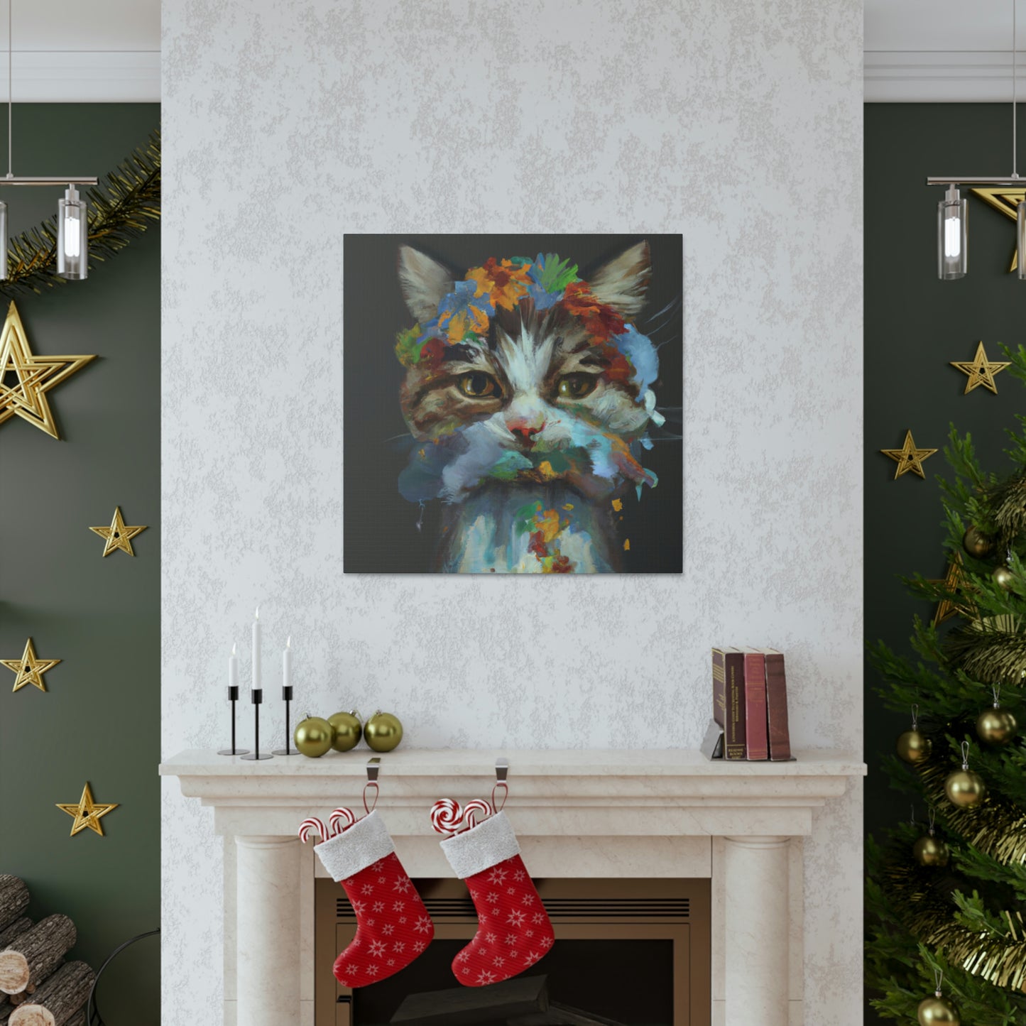 Daisycat. - Canvas