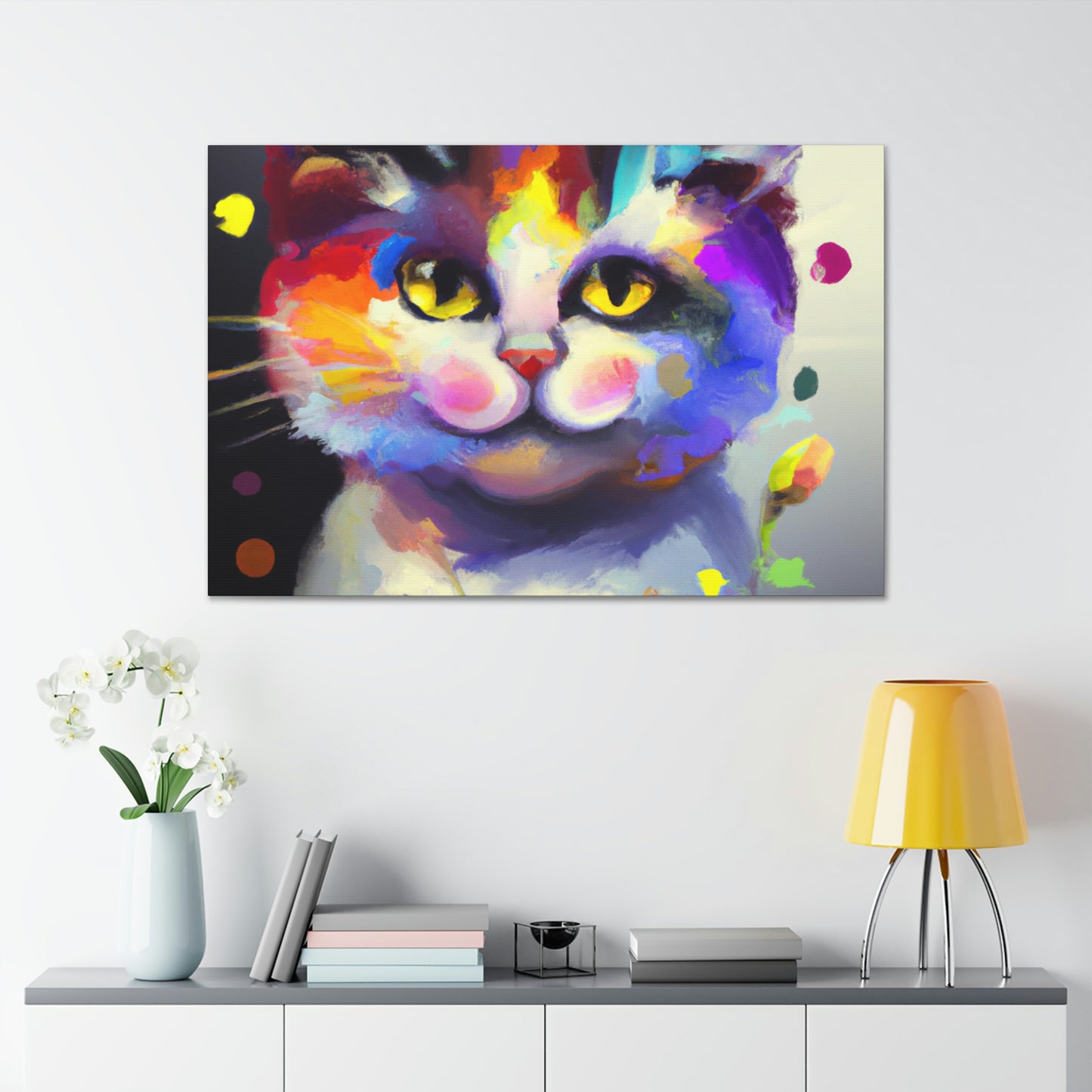 "Fur Florals" - Canvas