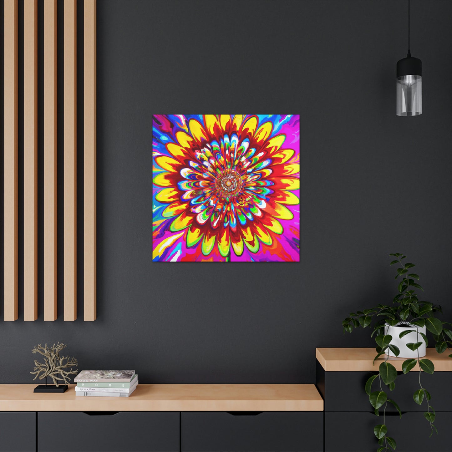 "Vivid Plume" - Canvas