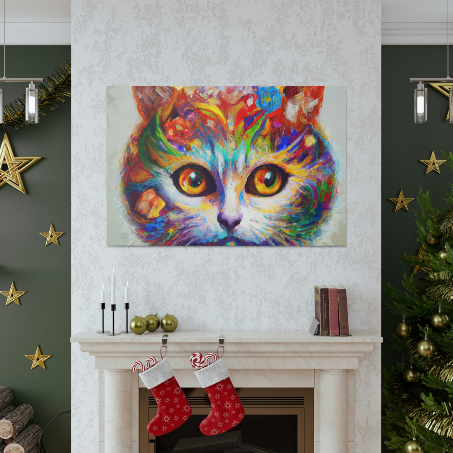 "Feline Bloom" - Canvas