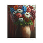 Vibrant Petal Bouquet. - Canvas