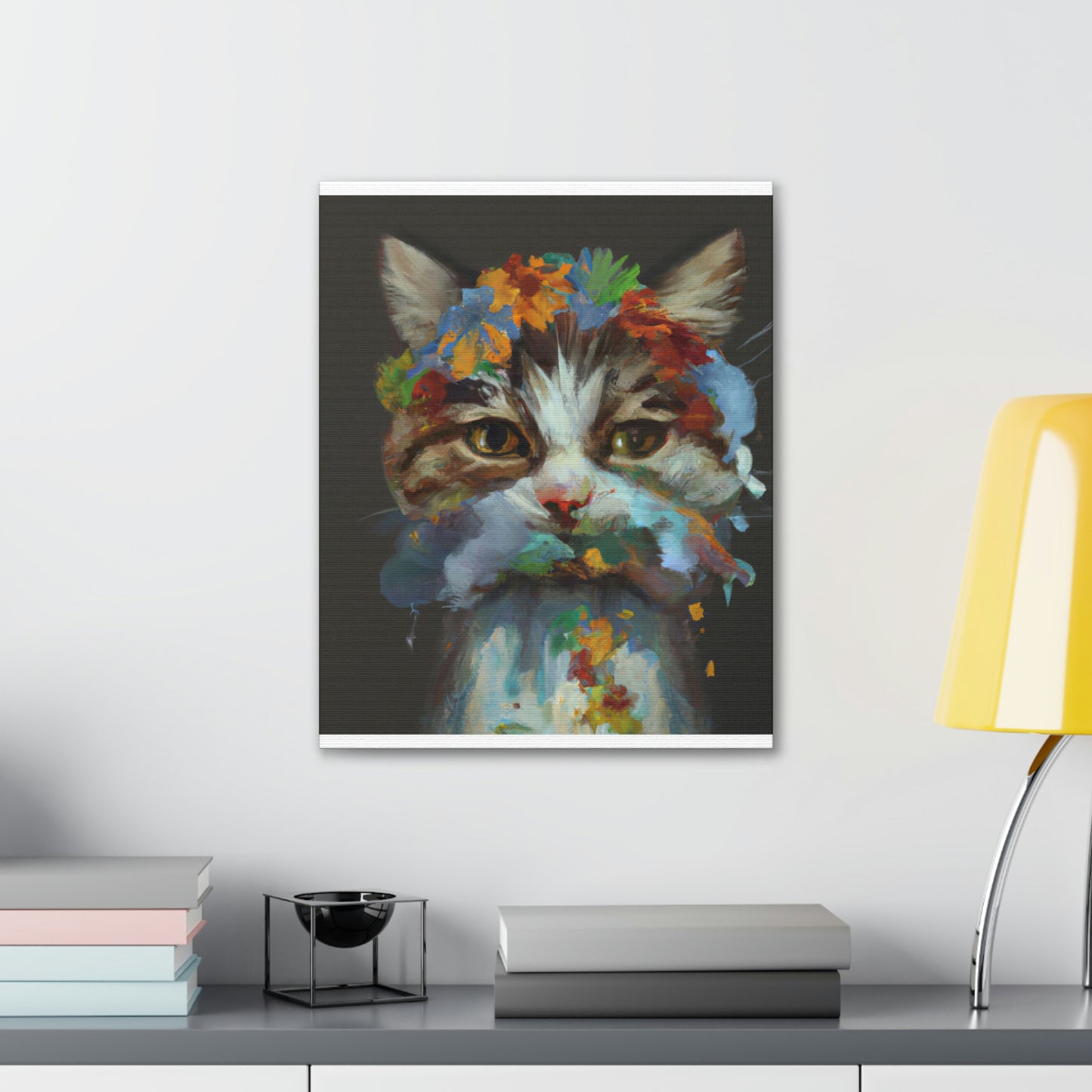 Daisycat. - Canvas