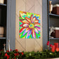 Vivid Floral Vibe. - Canvas
