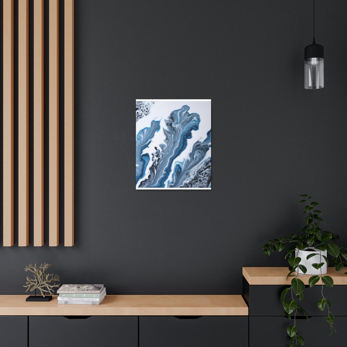 Blue Whirl - Canvas