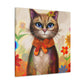 Feline Flora - Canvas
