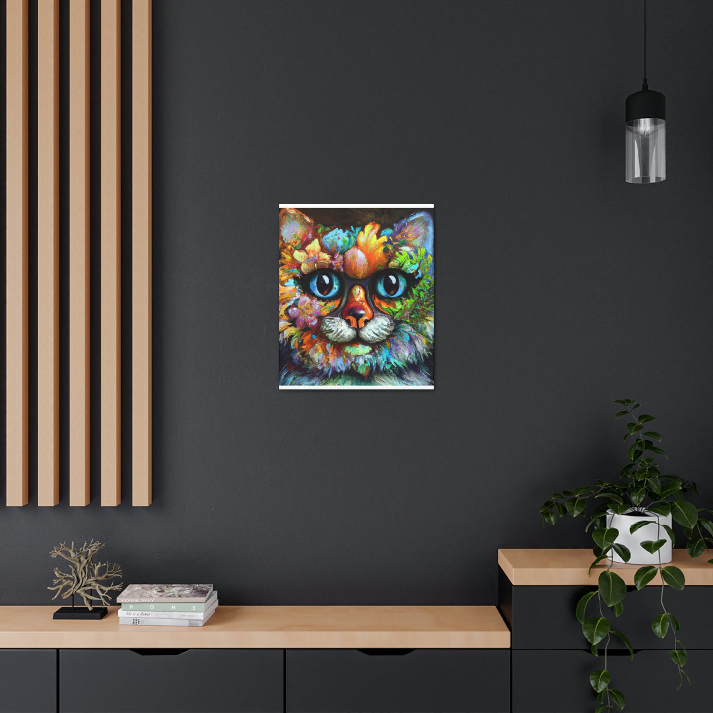 Blissful Cat - Canvas