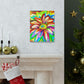 Vivid Floral Vibe. - Canvas