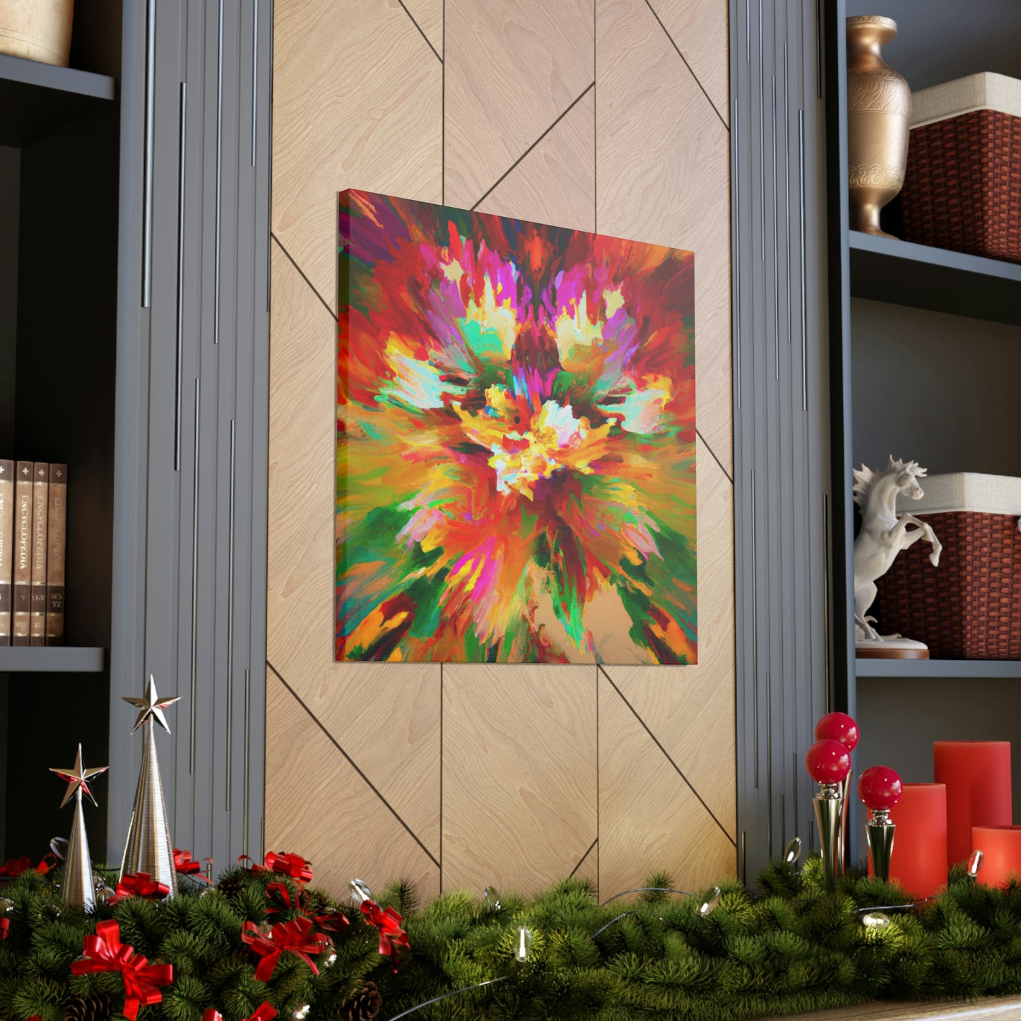Illuminated Bloom. - Canvas