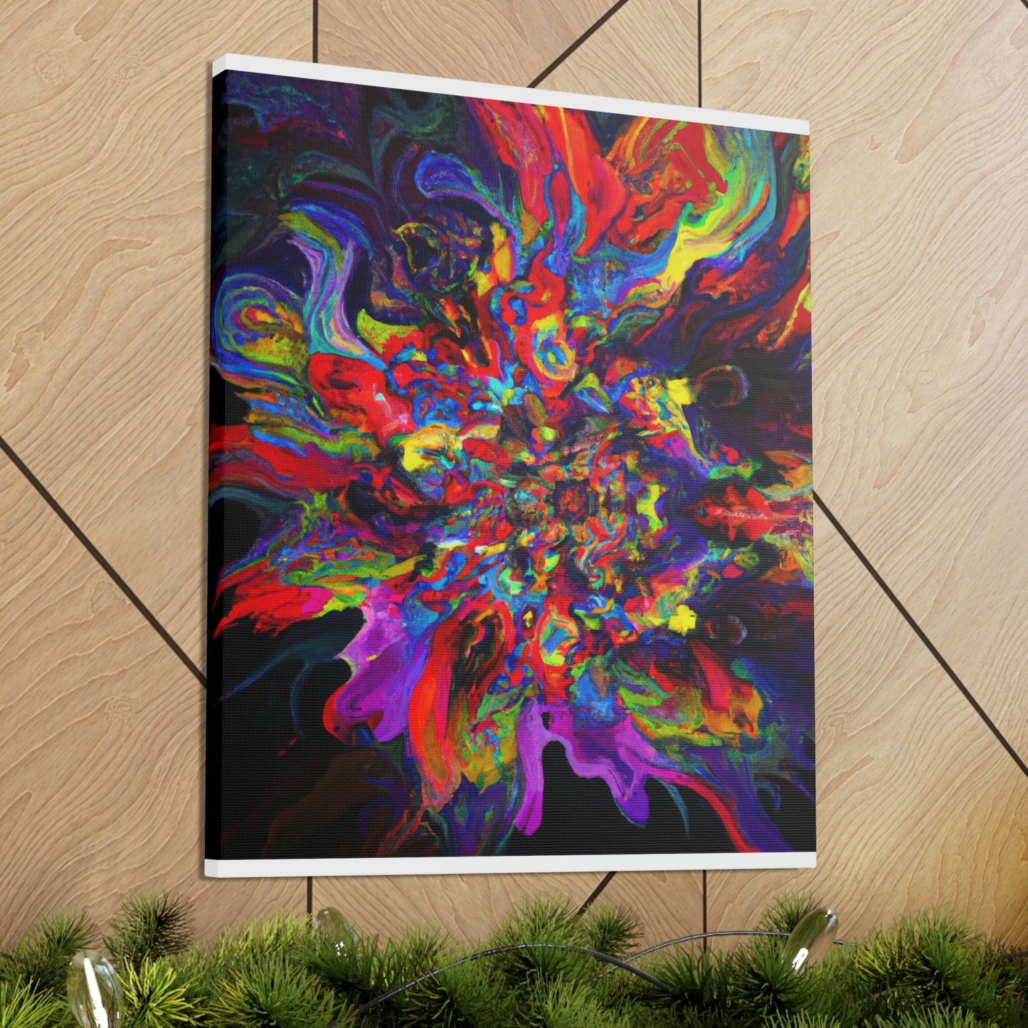 "Trippy Blooms" - Canvas