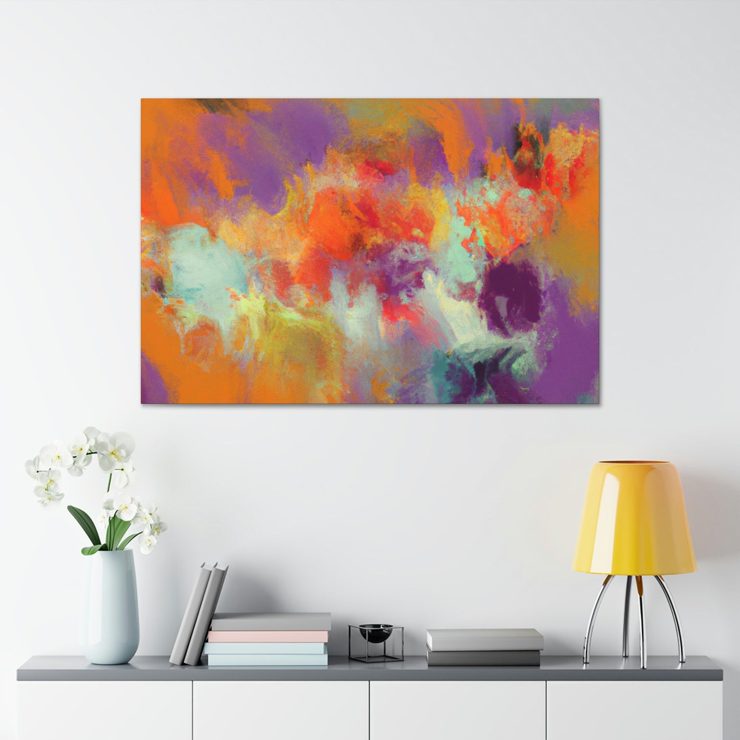 Coral Sparkle. - Canvas