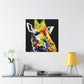 Multi-Hued Giraffe - Canvas