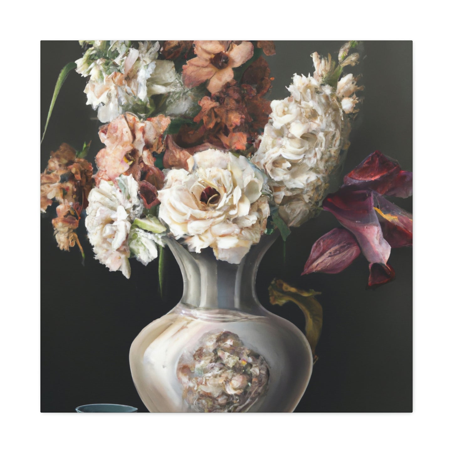 Tender Blooms Brushed. - Canvas