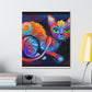 Feline Blooms. - Canvas