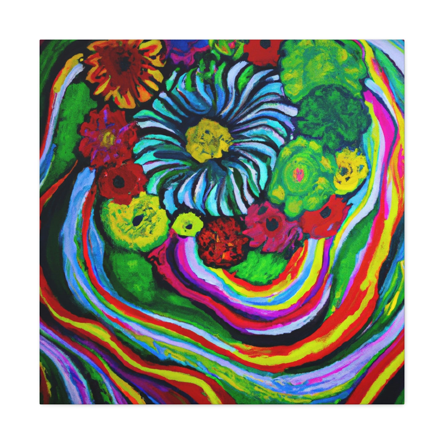 Vivid Blooms. - Canvas
