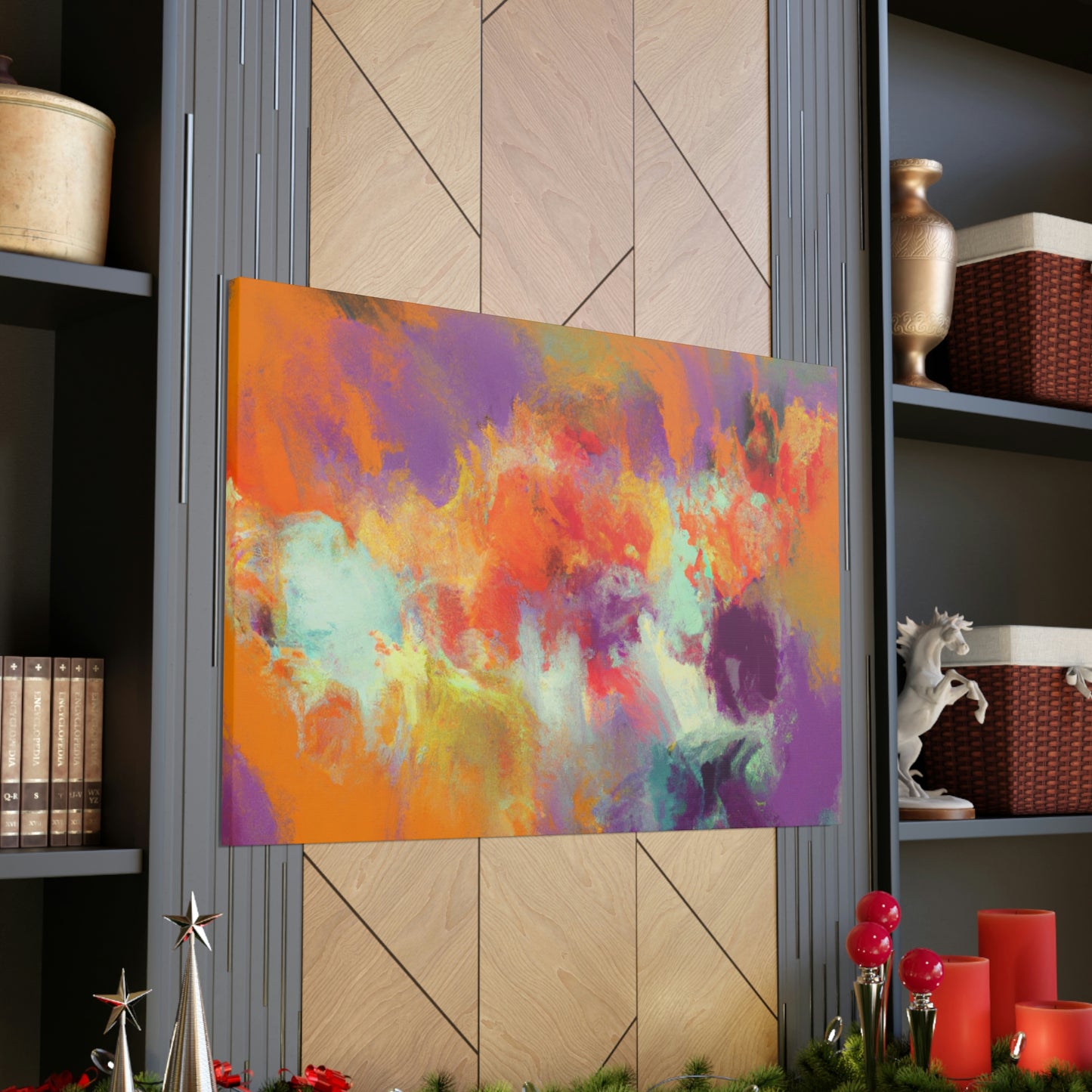Coral Sparkle. - Canvas