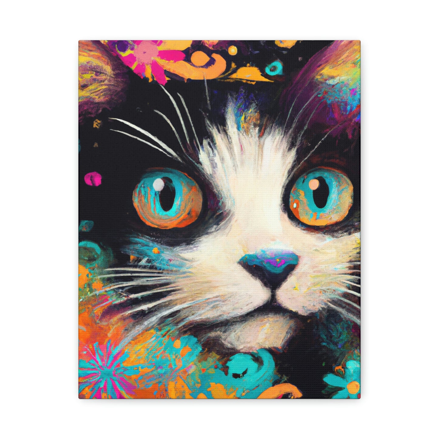 Feline Flourish. - Canvas