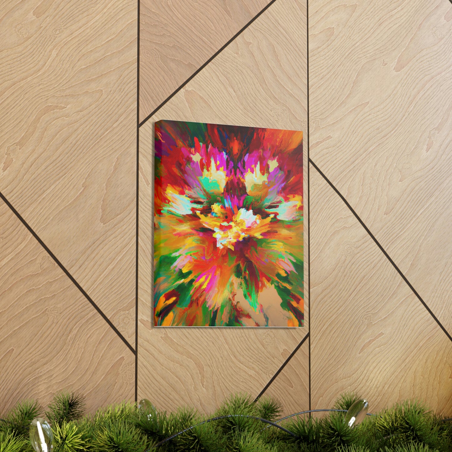 Illuminated Bloom. - Canvas