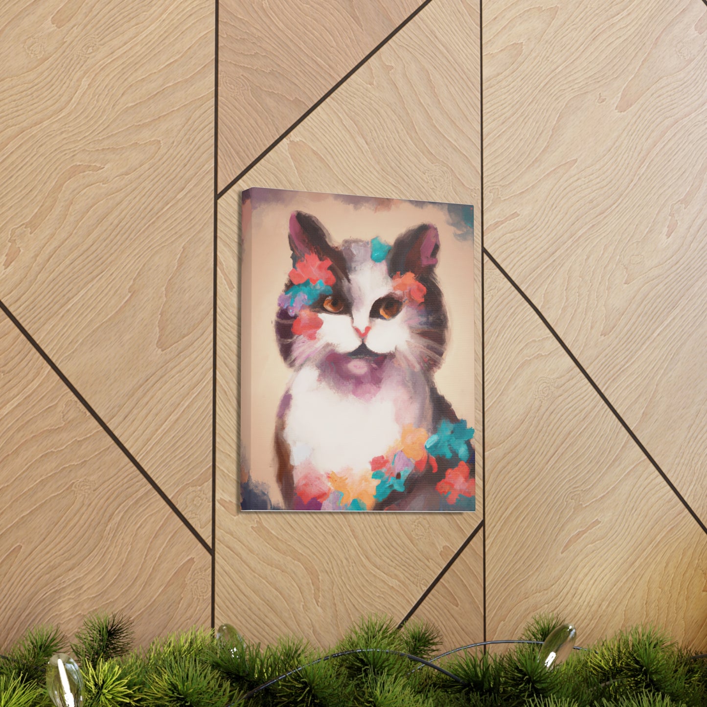 Kitty Blooms - Canvas