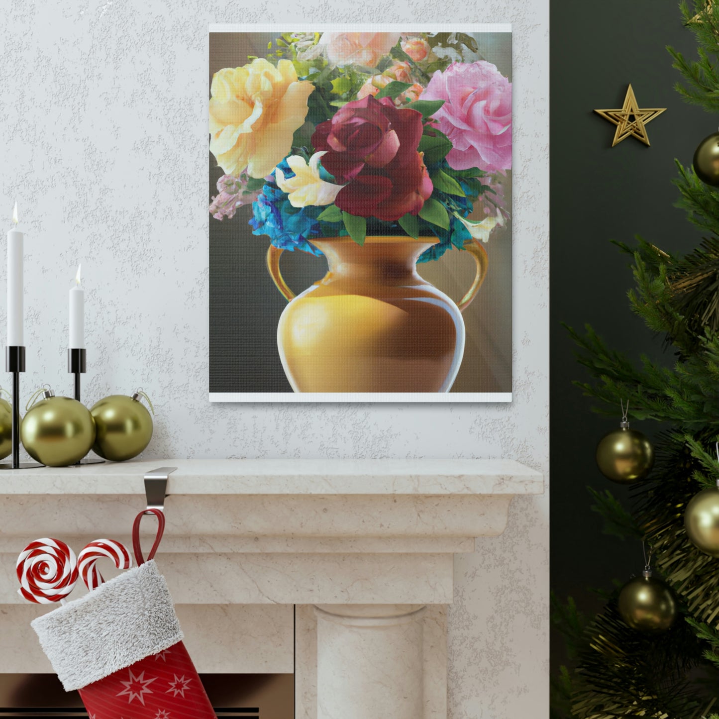 Vase Blossom Splendor - Canvas