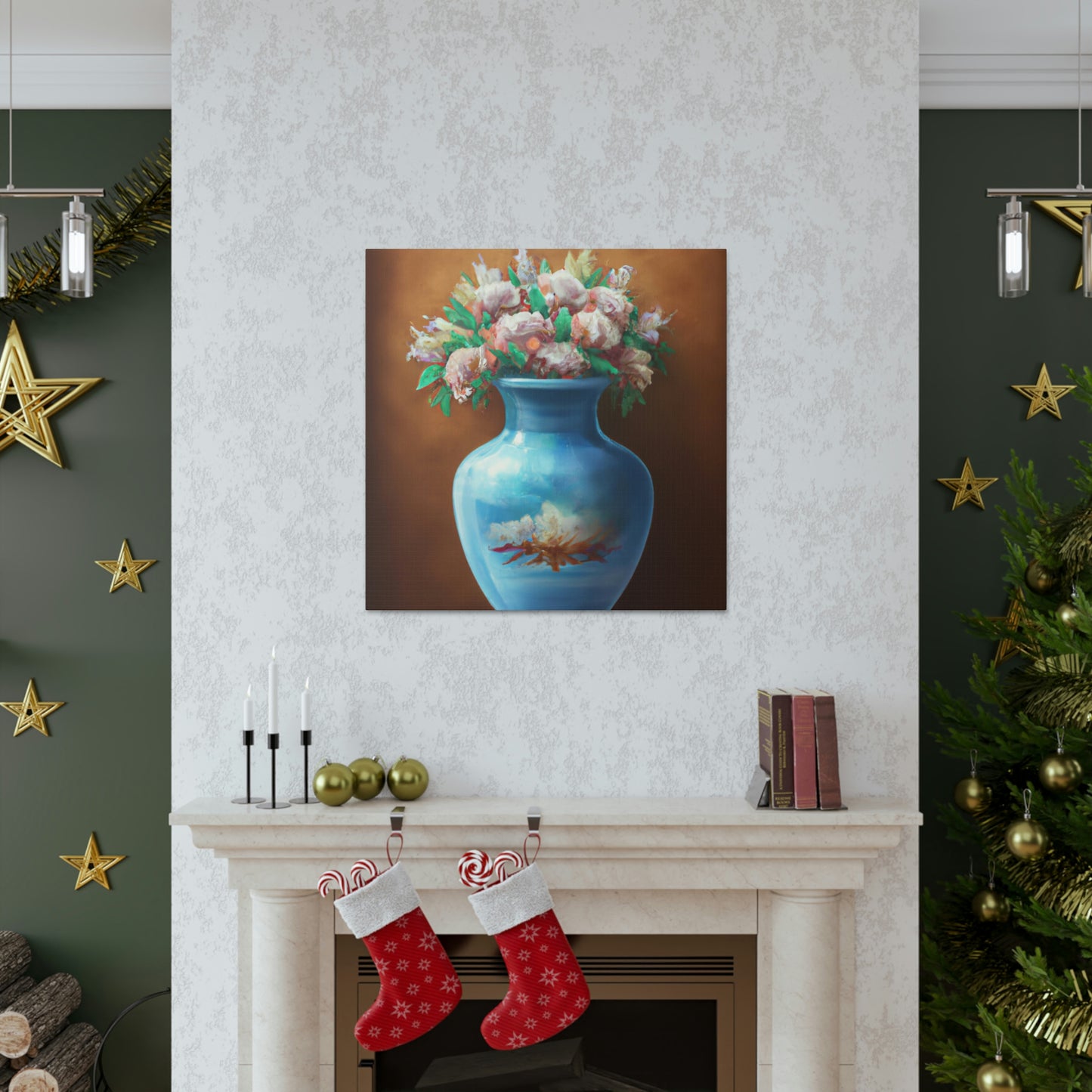 Floral Embellishment. - Canvas