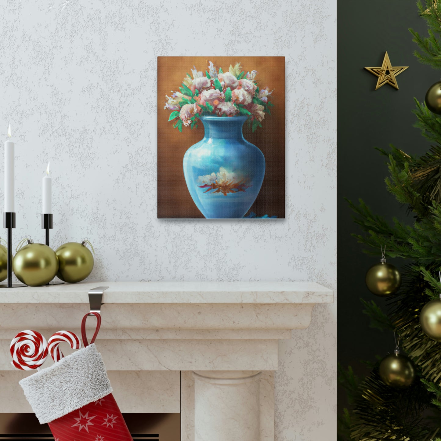 Floral Embellishment. - Canvas