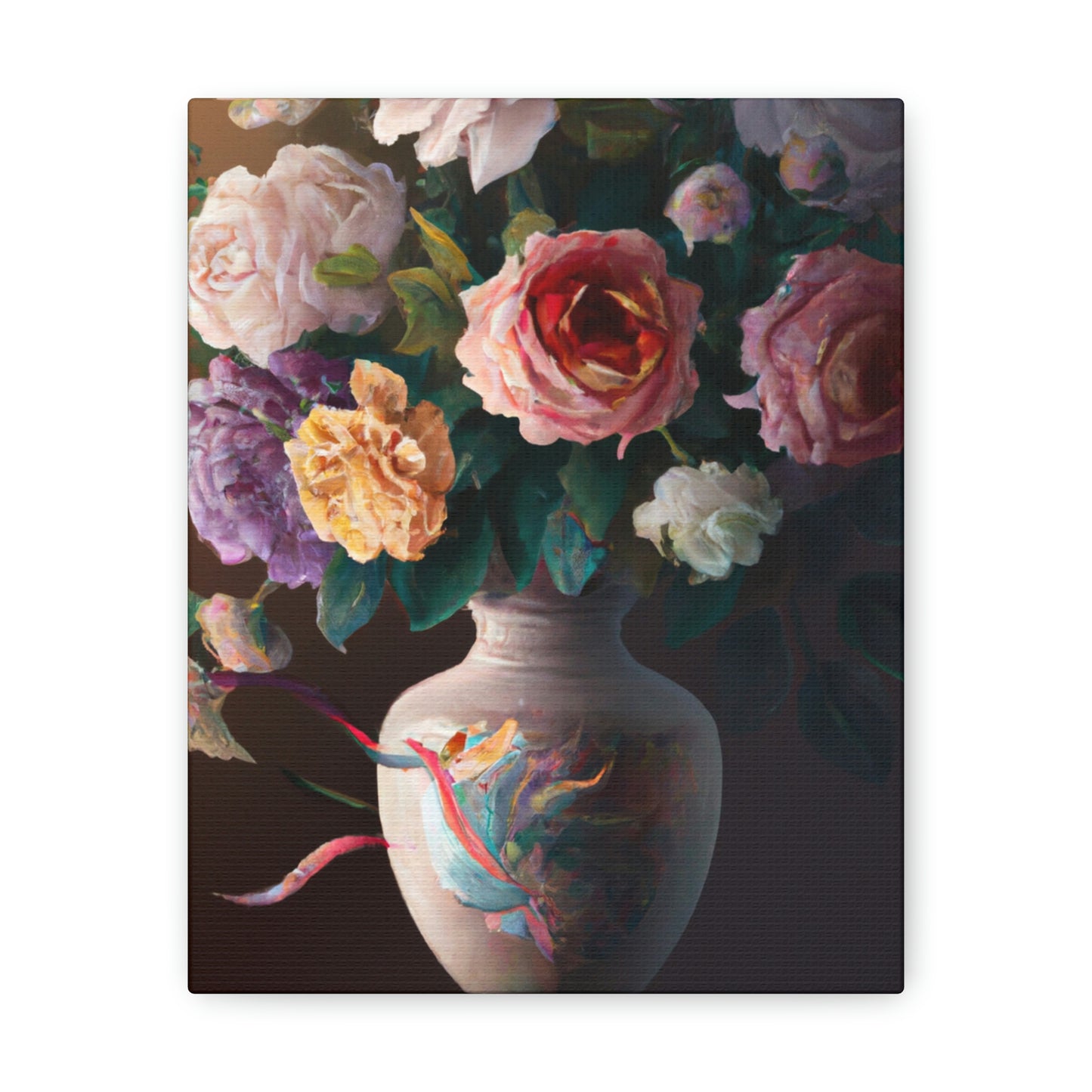 Blooming Petal Splendor - Canvas