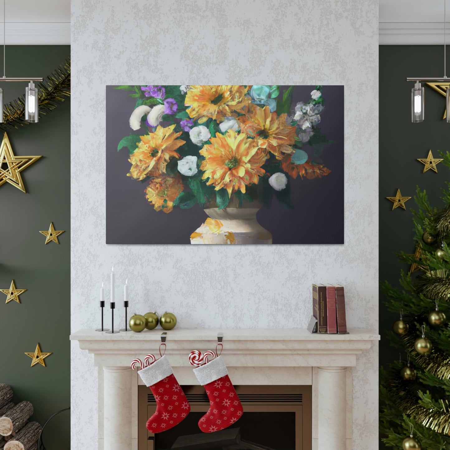 Vibrant Floral Dream - Canvas