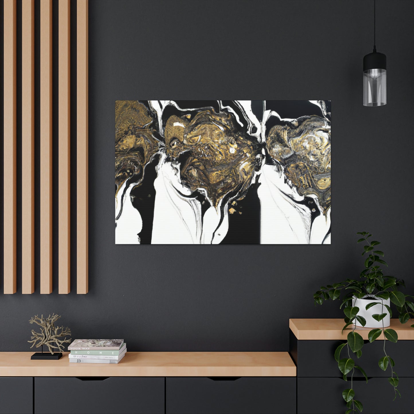 Cosmic Glitter Flow. - Canvas