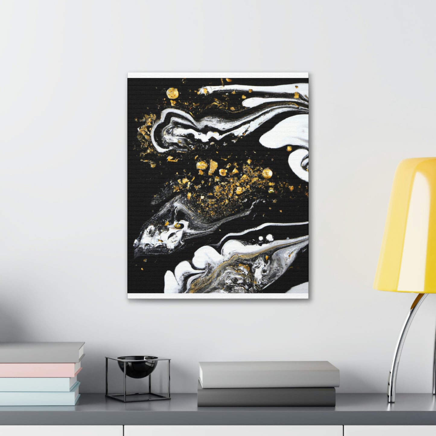 Golden Flow Fusion - Canvas