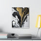 Golden Splatter Mosaic - Canvas