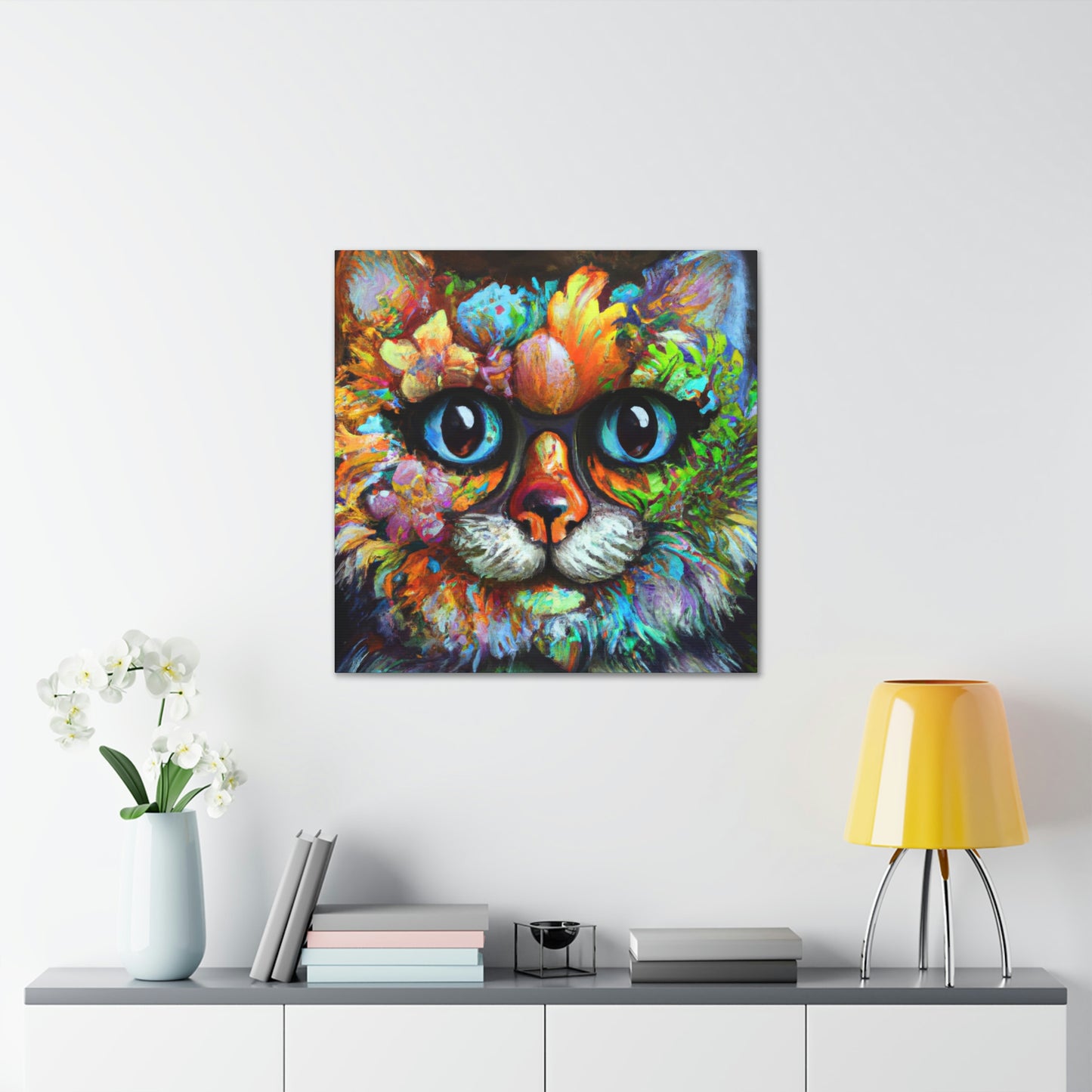 Blissful Cat - Canvas