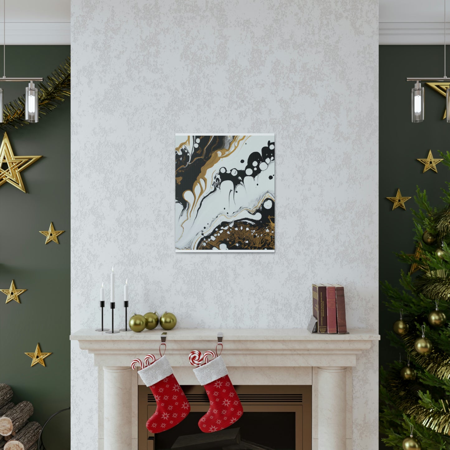Mystic Gold Wave. - Canvas