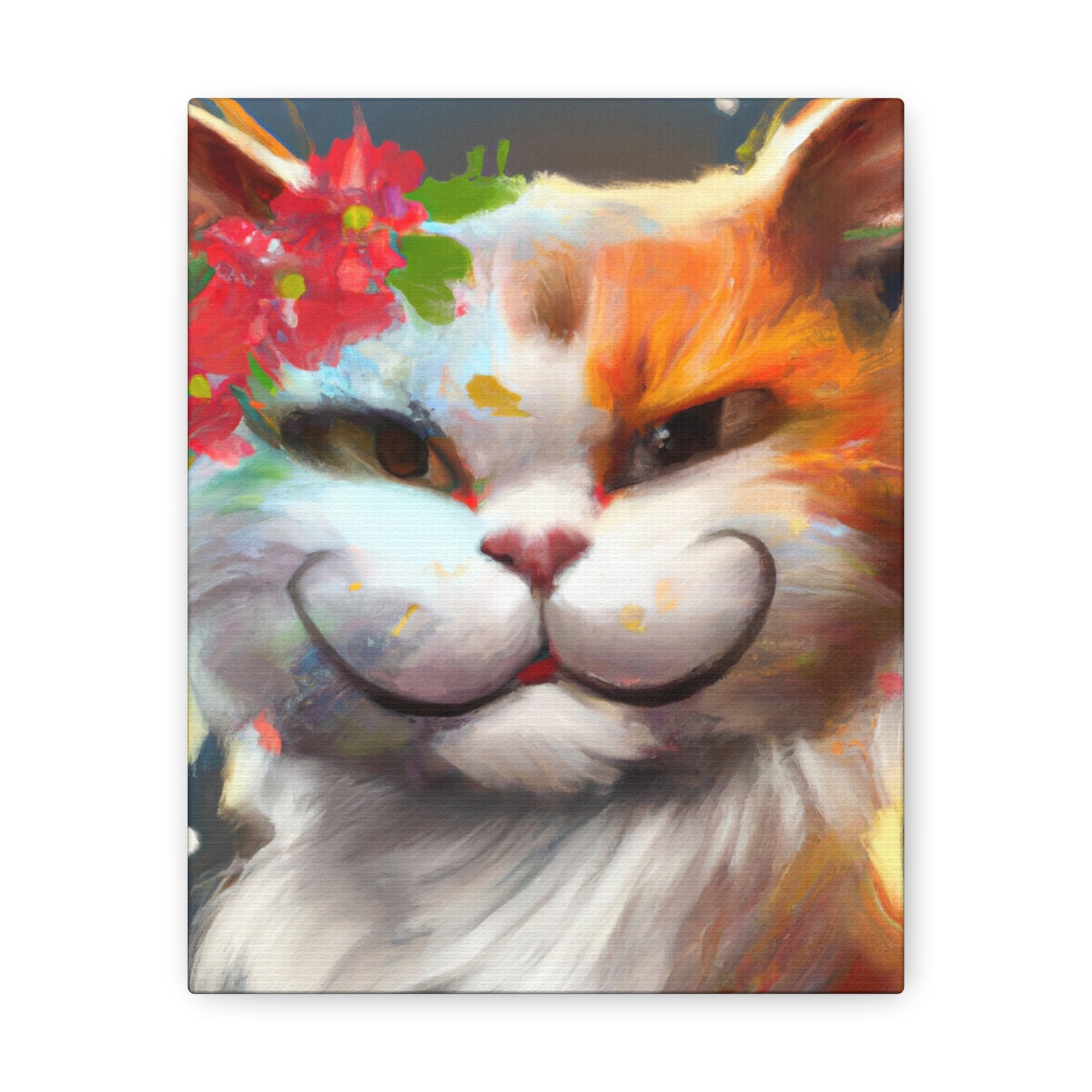 Feline Flora - Canvas