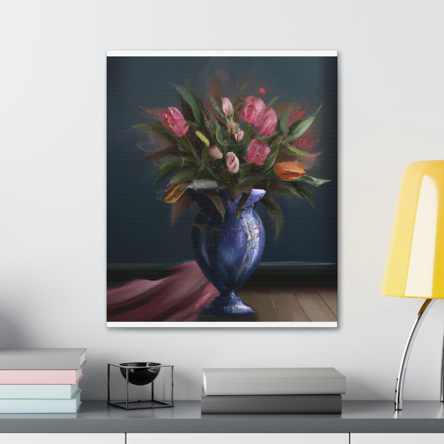 "Floral Finesse Flourish - Canvas