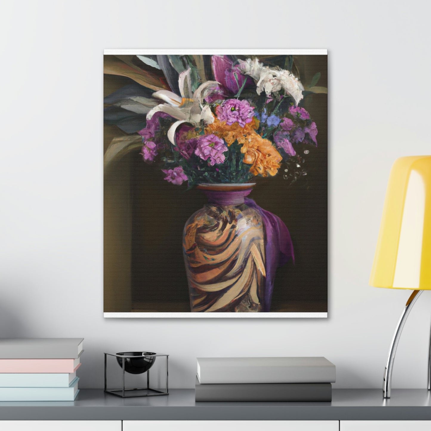 "Floral Fragility Bliss" - Canvas