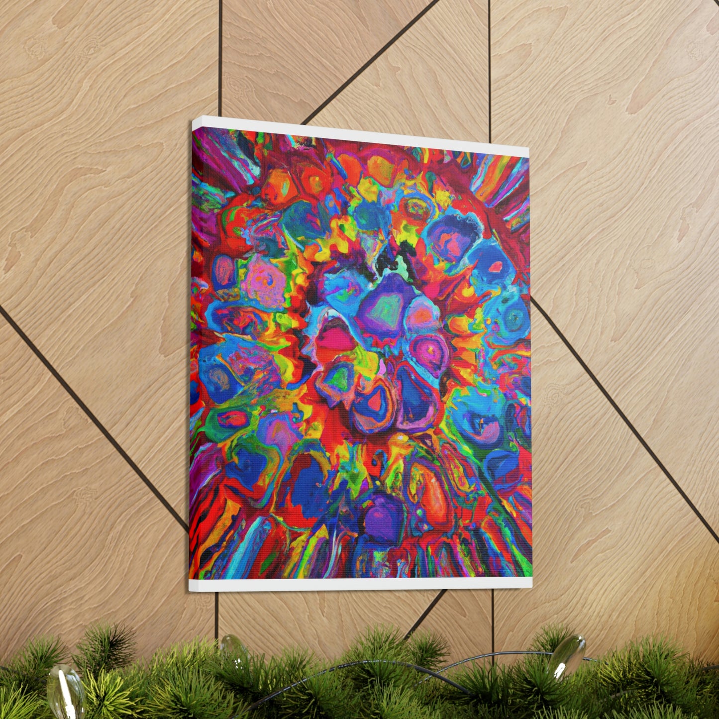 Trippy Floral. - Canvas
