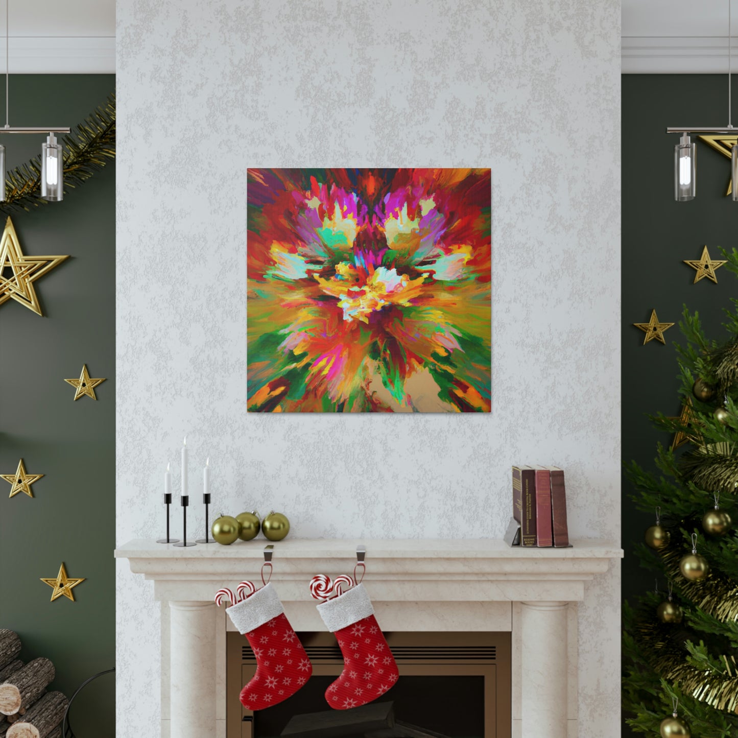Illuminated Bloom. - Canvas