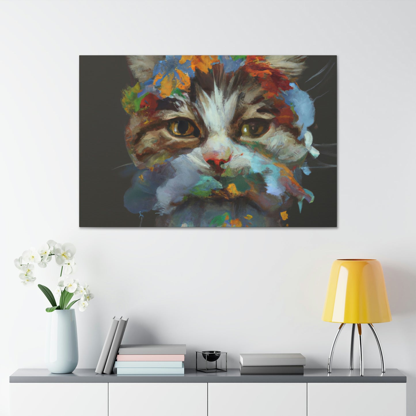 Daisycat. - Canvas