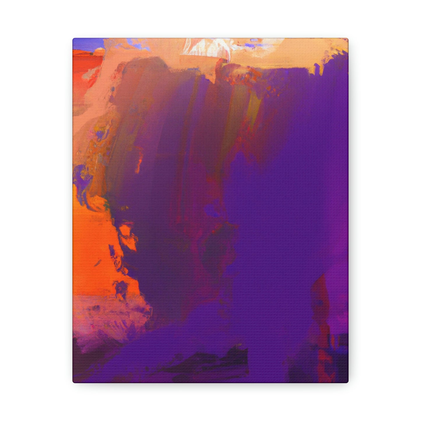"Brushed Hues" - Canvas