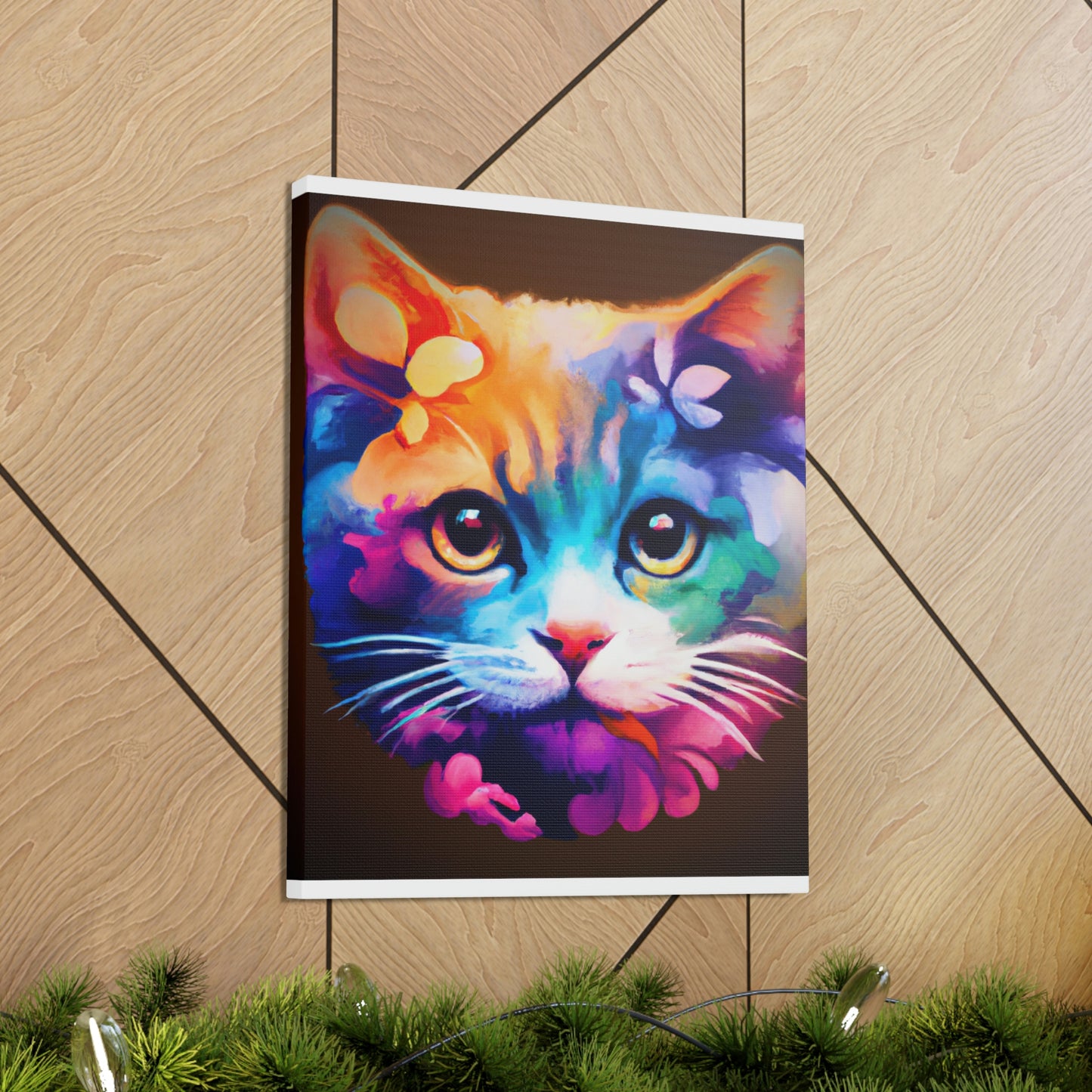 Vibrant Feline. - Canvas