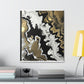 Gold Fluid Cascade. - Canvas